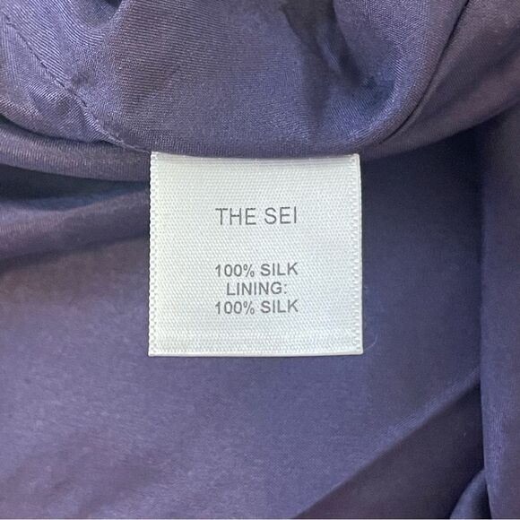 THE SEI Silk One-Shoulder Cut-Out Gown in Fig Color - Picture 12 of 15